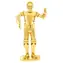 Metal Earth 3D Puzzle Star Wars: C-3PO (zlatý) / 56 dílků / od 14 let