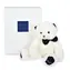 Doudou Histoire d´Ours Plyšový medvídek s tmavě modrým motýlkem 30 cm / od 0 let