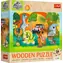 Trefl - Puzzle - Dřevěné puzzle Jurský svět: Seznam se s dinosaury / 24 dílků / 28 x 19.5 / věk 3+