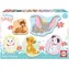 EDUCA Baby puzzle Disney zvířata 2 - 5v1 (3-5 dílků) / 19 dílků / od 2 let