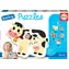 EDUCA Baby puzzle Zvířátka na farmě s mláďaty 5v1 (2-4 dílky) / 14 dílků / od 2 let