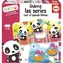 EDUCA Baby vkládačka Panda Bimba a kamarádi / 6x3 dílky / od 2 let