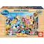 EDUCA Dřevěné puzzle Báječný svět Disney / 100 dílků / od 6 let
