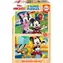 EDUCA Dřevěné puzzle Mickey a Minnie / 2x16 dílků / od 3 let