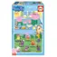 EDUCA Dřevěné puzzle Prasátko Peppa / 2x25 dílků / od 3 let