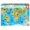 EDUCA Puzzle Mapa se zvířaty světa / 150 dílků / od 6 let
