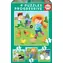 EDUCA Puzzle Zvířátka z farmy 4v1 / (6 & 9 & 12 & 16 dílků) / od 3 let