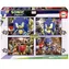 EDUCA Svítící puzzle Sonic Prime 4v1 / (50 & 80 & 100 & 150 dílků) / od 5 let