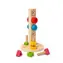 Bigjigs Toys Dřevěná věž s maticemi a šrouby / od 12 měsíců