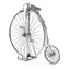 Metal Earth 3D Highwheel Bicycle / Počet dílků: 28 / od 14 let