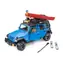 Bruder Jeep Wrangler Rubicon s kajakem a figurkou / 1:16 / od 4 let
