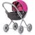 CHIPOLINO Hluboký kočárek pro panenky Daisy šedorůžová / od 3 let