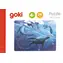 GOKI Dřevěné puzzle Dinosauři: Elamosaurus / 24 dílků / od 4 let