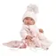 Llorens 84338 NEW BORN HOLČIČKA - realistická panenka miminko s celovinylovým tělem - 43 cm / od 3 let