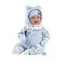 Llorens 84479 NEW BORN - realistická panenka miminko se zvuky a měkkým látkovým tělem - 44 cm / od 3 let