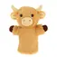 Keel Toys Keeleco Kráva vysokohorská eko plyšový maňásek na ruku / 27 cm / 0+