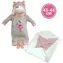 Llorens M844-60 obleček pro panenku miminko NEW BORN velikosti 43-44 cm / od 3 let
