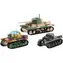 COBI 2740 3 tanky:Panzer I,Valentine IX, Renault R,Tank Museum,Les Blindes in Saumur,DPM / 620 kostek / 1:35 / od 8 let