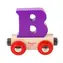 Bigjigs Rail Vagónek dřevěné vláčkodráhy - Písmeno B / od 3 let