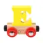Bigjigs Rail Vagónek dřevěné vláčkodráhy - Písmeno E / od 3 let