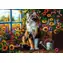 Castorland 105342-2 Puzzle Kočičí meditace ve skleníku / 1000 dílků / od 9 let