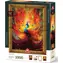 ART PUZZLE 5670 Puzzle s rámem a lepidlem 3v1 Barevný páv / 1000 dílků / od 15 let