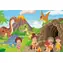 ART PUZZLE 5868 Dřevěné puzzle Rodina z Doby kamenné / 25 dílků / od 4 let