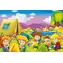 ART PUZZLE 5872 Dřevěné puzzle Zvědaví táborníci / 25 dílků / od 4 let