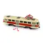 RAPPA 255005 Kovová česká retro tramvaj červená 16 cm-otevírací dveře / od 3 let
