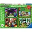 Ravensburger 120042907 Puzzle Minecraft / 4x100 dílků / od 5 let