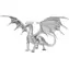 Metal Earth 3D puzzle Premium Series: Ocelový drak / 223 dílků / od 14 let