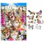 WOODEN CITY Dřevěné puzzle Koťata v Hollywoodu 2v1 / 75 dílků / od 6 let