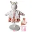 Llorens M844-004 obleček pro panenku miminko NEW BORN velikosti 43-45 cm
