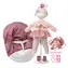Llorens M740-14 obleček pro panenku miminko NEW BORN velikosti 40-42 cm s nosítkem do ruky