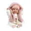 Llorens 63814 NEW BORN - realistická panenka miminko se zvuky a měkkým látkovým tělem - 38 cm