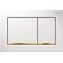 Geberit Omega20 - Ovládací tlačítko splachování bílá/pozlacená