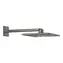 Grohe Rainshower SmartActive Cube - Hlavová sprcha 310 sprchové rameno 43 cm | 2 proudy | kartáčovaný Hard Graphite
