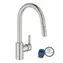 Grohe - Dřezová baterie s výsuvnou sprškou, supersteel