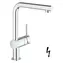 Grohe - Dřezová baterie s výsuvnou koncovkou, chrom