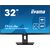 31.5" IIYAMA XUB3293UHSN-B5 / IPS / 3840x2160 / 1000:1 / 350cd-m2 / HDMI+DP+USB-C / VESA