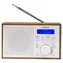 Denver DAB-46 bílá / stolní rádio / DAB+ / FM / síťový adaptér nebo 4x AA baterie