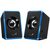 GENIUS SP-U125 modro-černá / reproduktory / 2.0 / 3W / USB + 3.5mm Jack