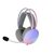 White Shark GH-2342 FIREFLY bílá / Herní Headset / 2.1m / 2 x 3.5mm + USB / RGB / PC & Mac & Xbox & PS4/PS5