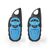 Nedis Walkie-Talkie Set modrá / 2x vysílačka / 2 sluchátka / 3 kanály / Až 3 km / PTT / Až 3 hodiny