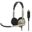 Rozbaleno - KOSS CS100 USB / sluchátka s mikrofonem / bez kódu / zlatá / rozbaleno