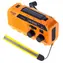 Adler AD 1197 oranžová / Přenosné rádio / klikový pohon / 1200 mAh / LED svítilna / až 10 hodin