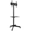 Techly Mobilní stojan pro TV LCD|LED|Plazma 23"-55" 25kg / VESA / sklopný / police / černá