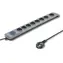 Qoltec 50168 Přepětová ochrana Quick Switch (8 zásuvek) | vypínač | 3m