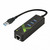 Techly IDATA-USB-ETGIGA-3U2 Adaptér Gigabit Ethernet - USB M / včetně USB hubu