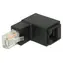 DeLock Úhlový adaptér RJ-45 (M) - RJ-45 (F) Cat.6 UTP černá